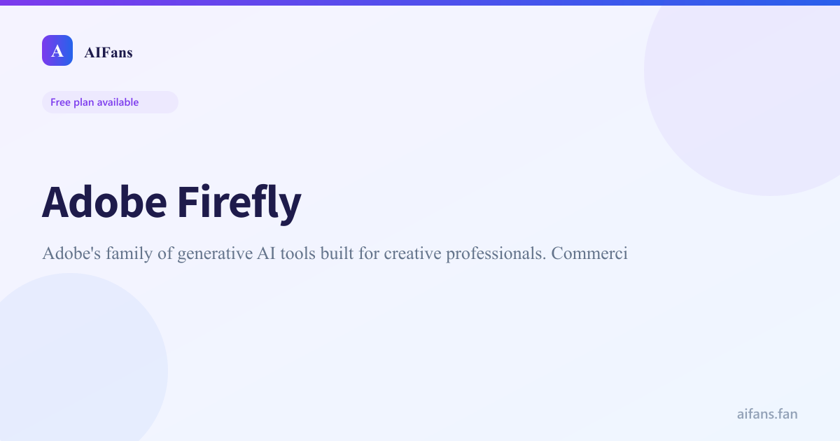 Adobe Firefly - AI tool screenshot