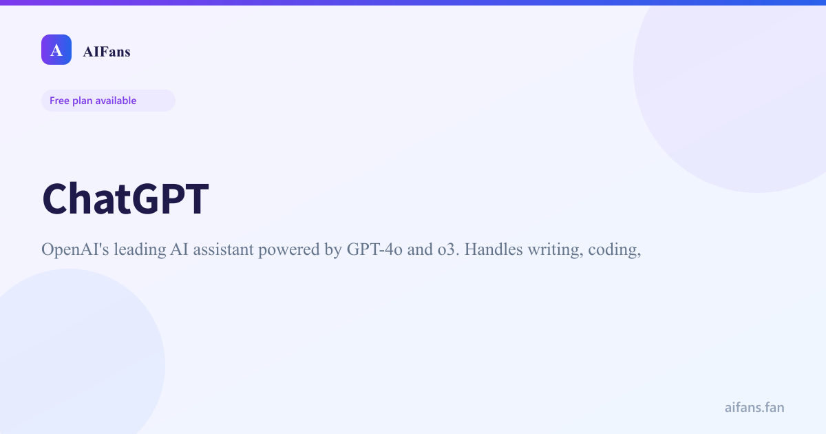 ChatGPT - AI tool screenshot