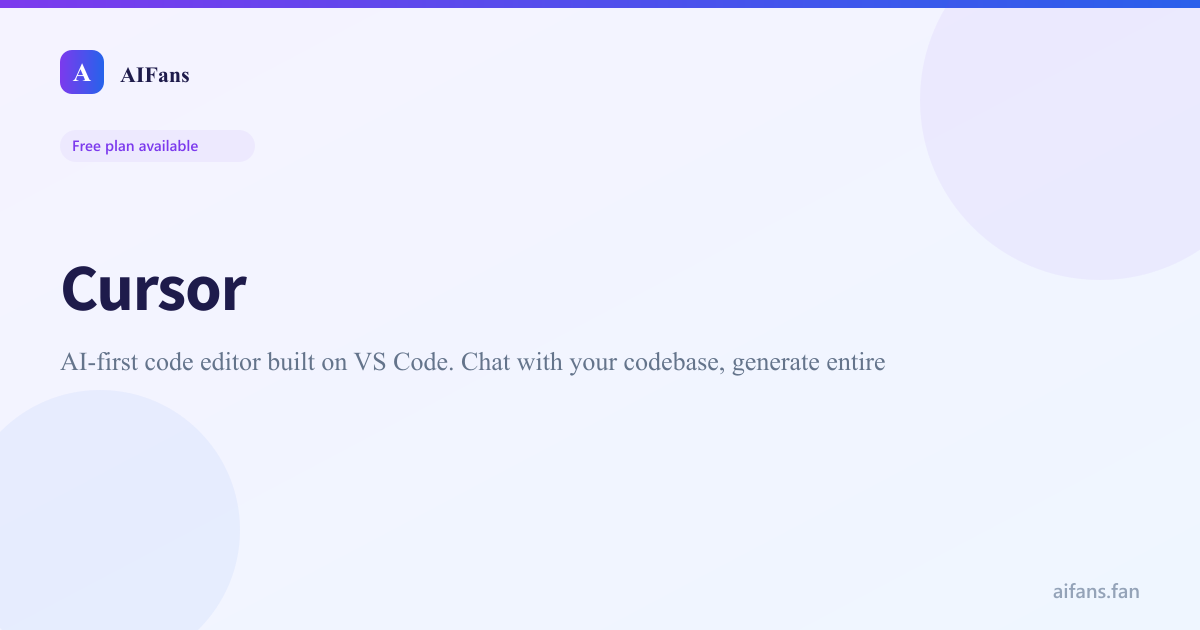 Cursor - AI tool screenshot