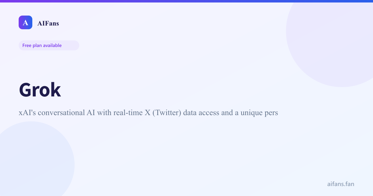 Grok - AI tool screenshot