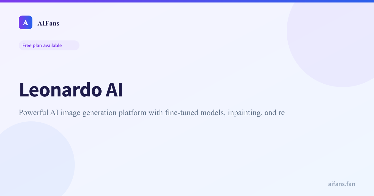Leonardo AI - AI tool screenshot