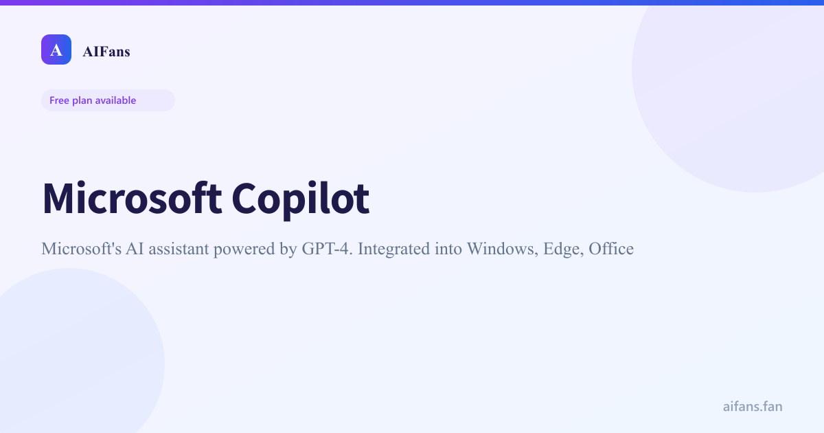 Microsoft Copilot - AI tool screenshot