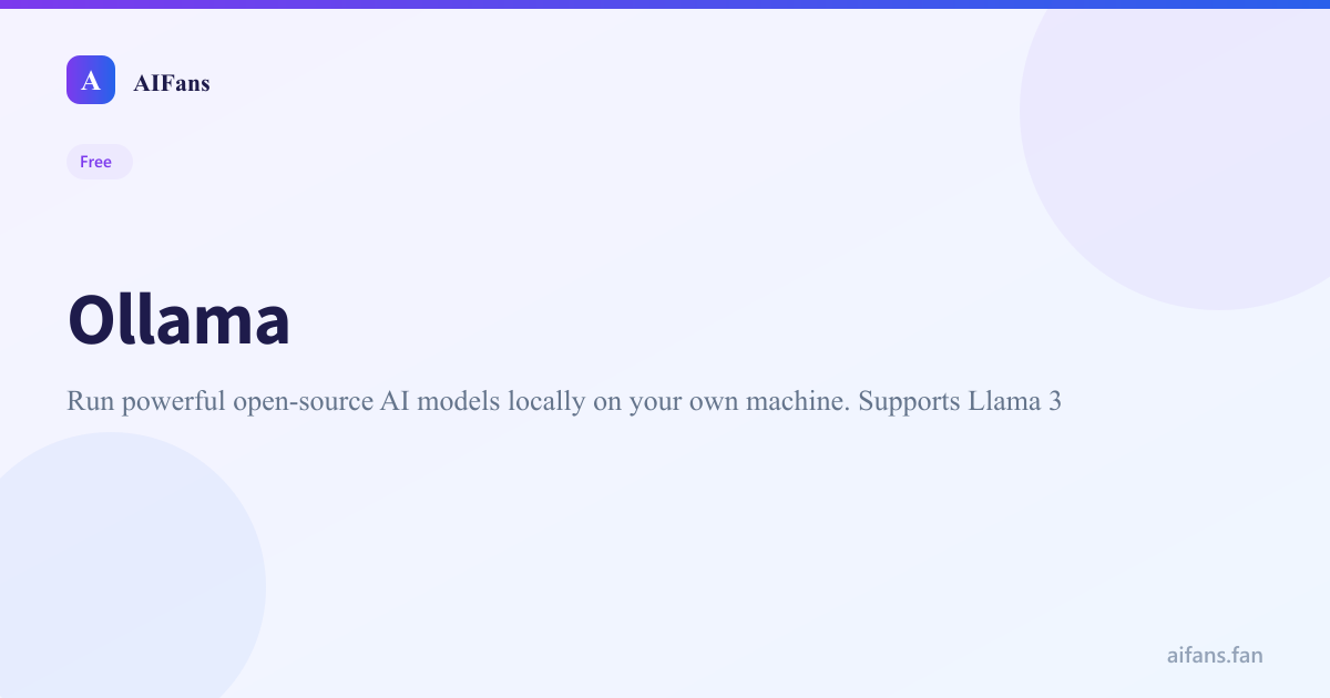 Ollama - AI tool screenshot