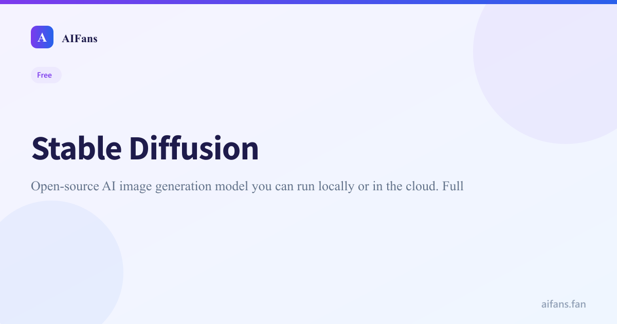 Stable Diffusion - AI tool screenshot
